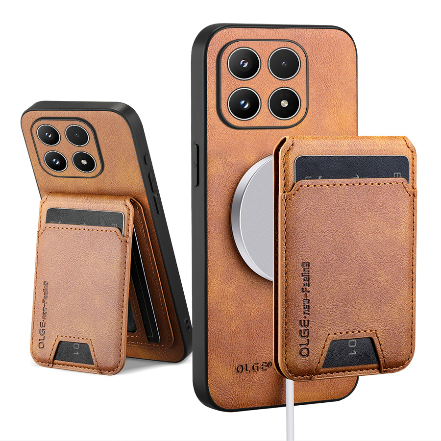 Leather Wallet Card Holder Phone Cover - Etui na telefon Xiaomi 17 z