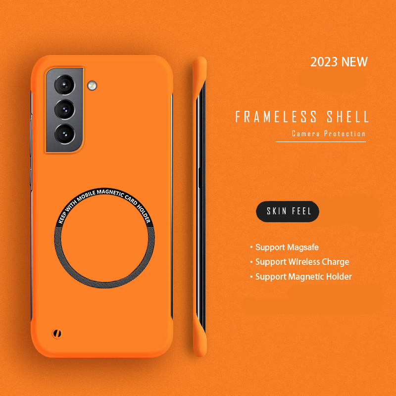 Ultra Thin Frameless Phone Cover - Bezramkowe magnetyczne etui na telefon Hard