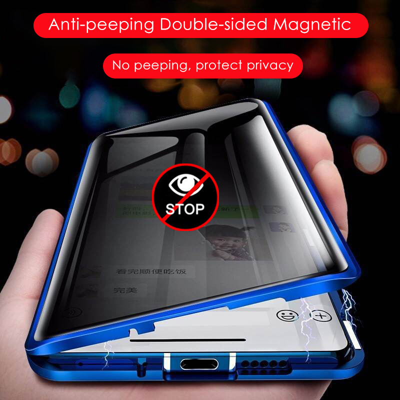 Anti Spy Privacy Glass Case - Etui chroniące przed podglądaniem dla Huawei