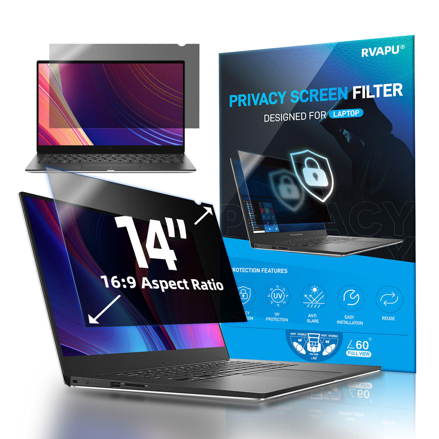 Matte Anti Glare Screen Protector - Do laptopa 14-calowy wyjmowany ochraniacz ekranu