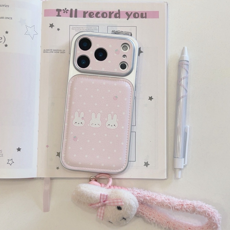 Cute Cartoon Wrist Strap Silicone Case - Urocze etui na telefon z motywem