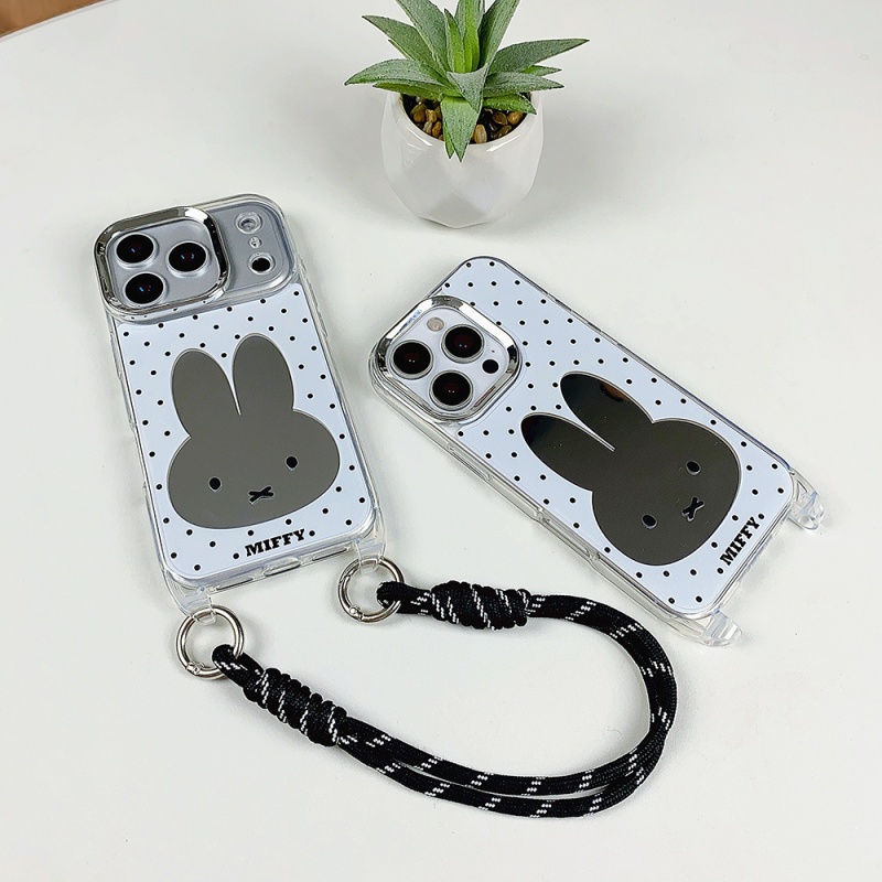 Luksusowe lusterko do makijażu – Cute Cartoon Wrist Strap Silicone Case recenzja i cena