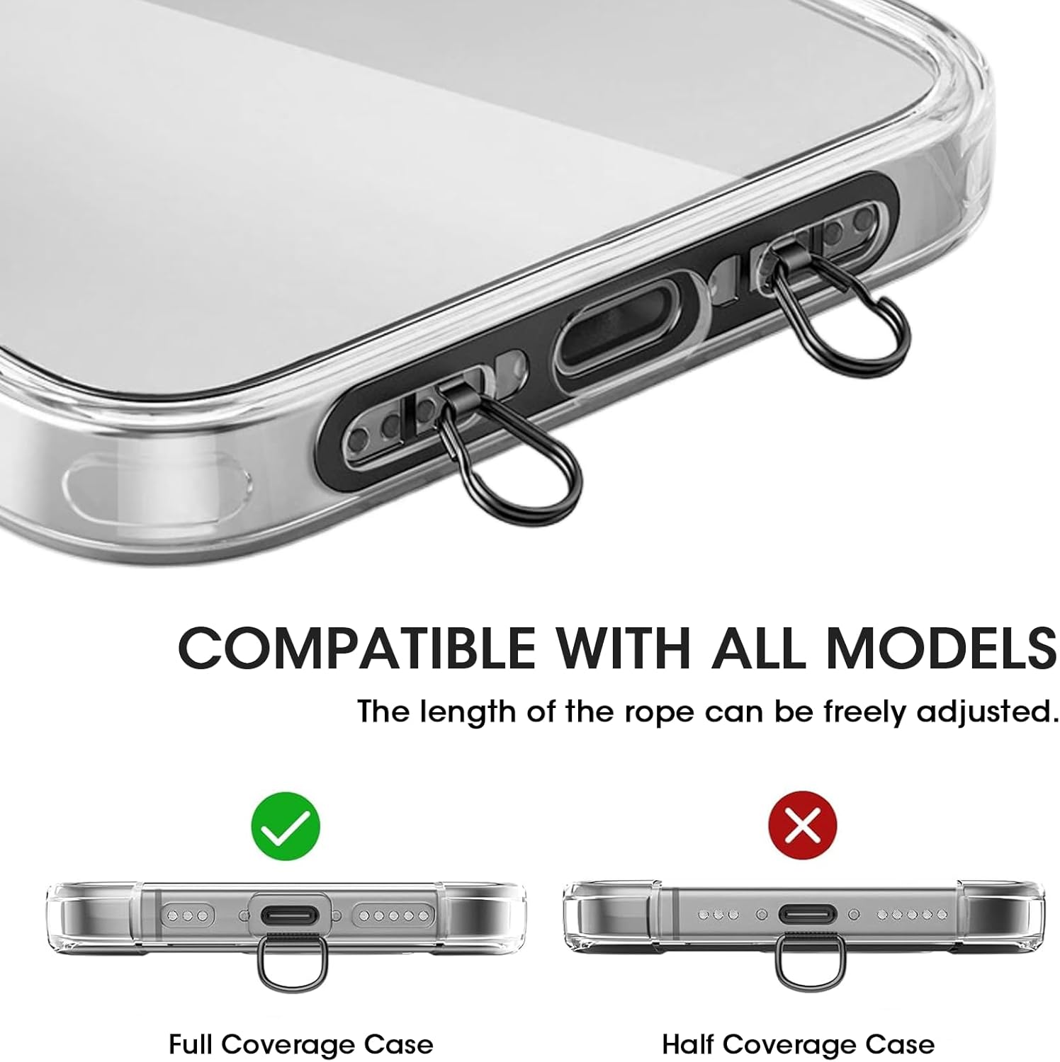 Smycz do telefonu komórkowego, – Crossbody Lanyard Neck Strap Case recenzja i cena