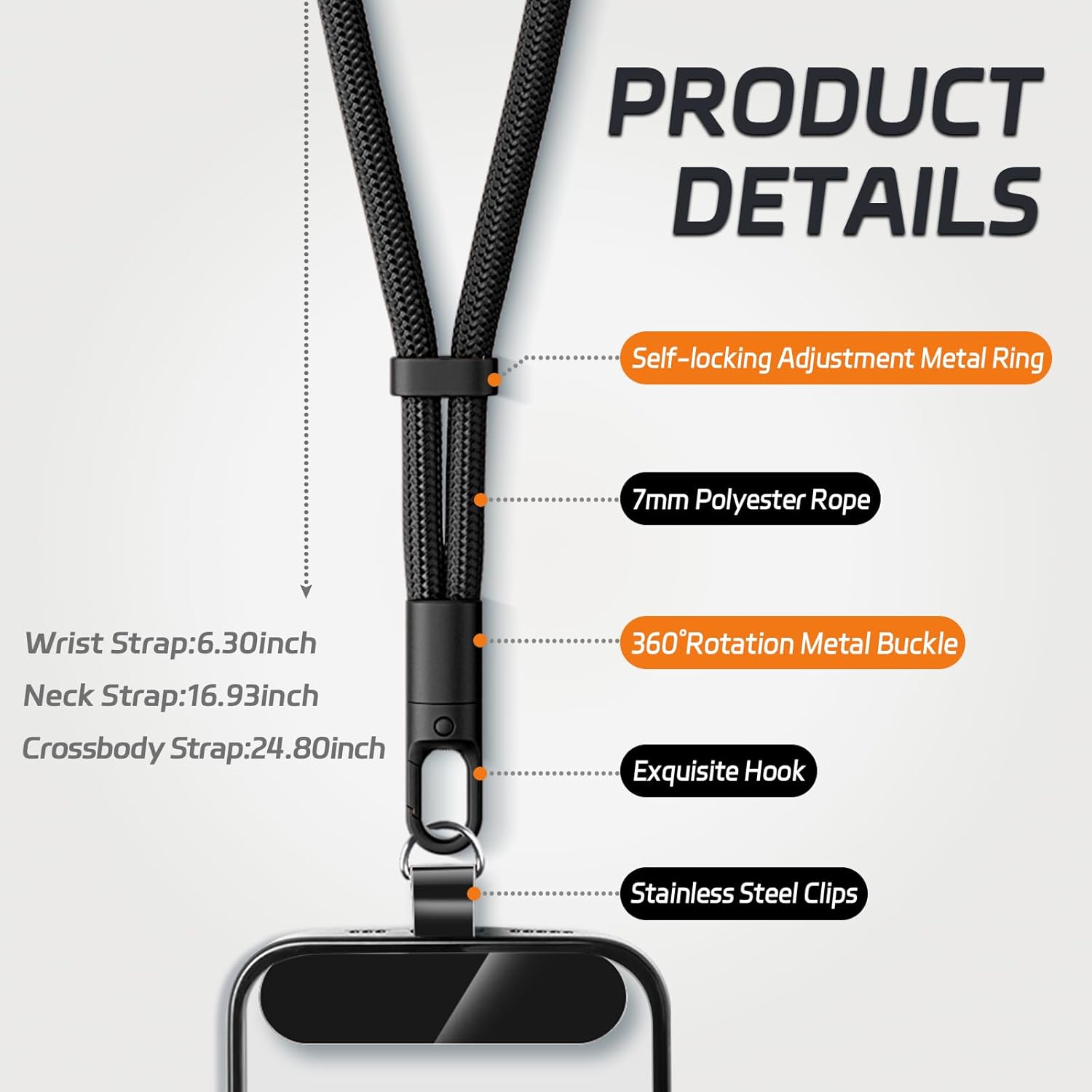 Uniwersalna smycz do telefonu  – Crossbody Lanyard Neck Strap Case recenzja i cena