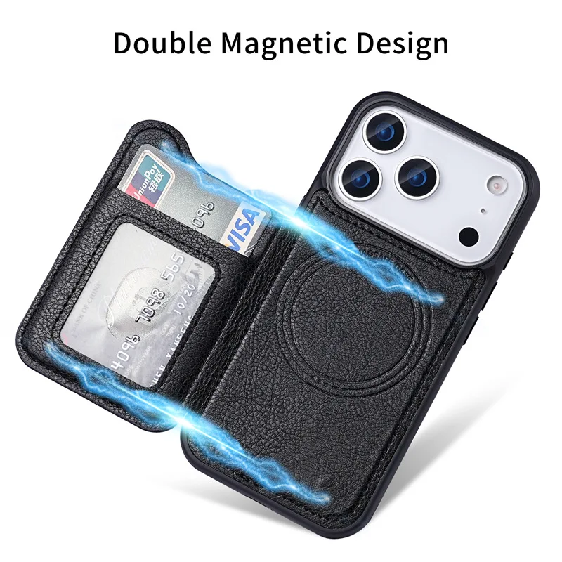 Magnetyczny skórzany portfel z – Leather Wallet Card Holder Phone Cover recenzja i cena