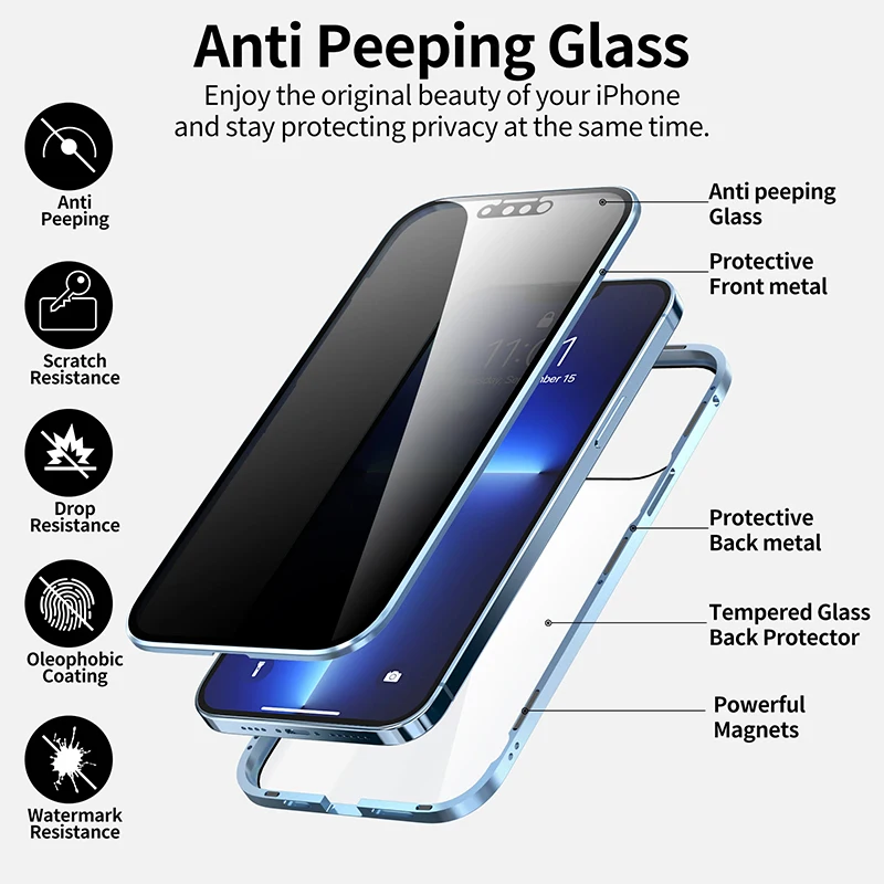Etui na telefon iPhone Air z h – Anti Spy Privacy Glass Case recenzja i cena