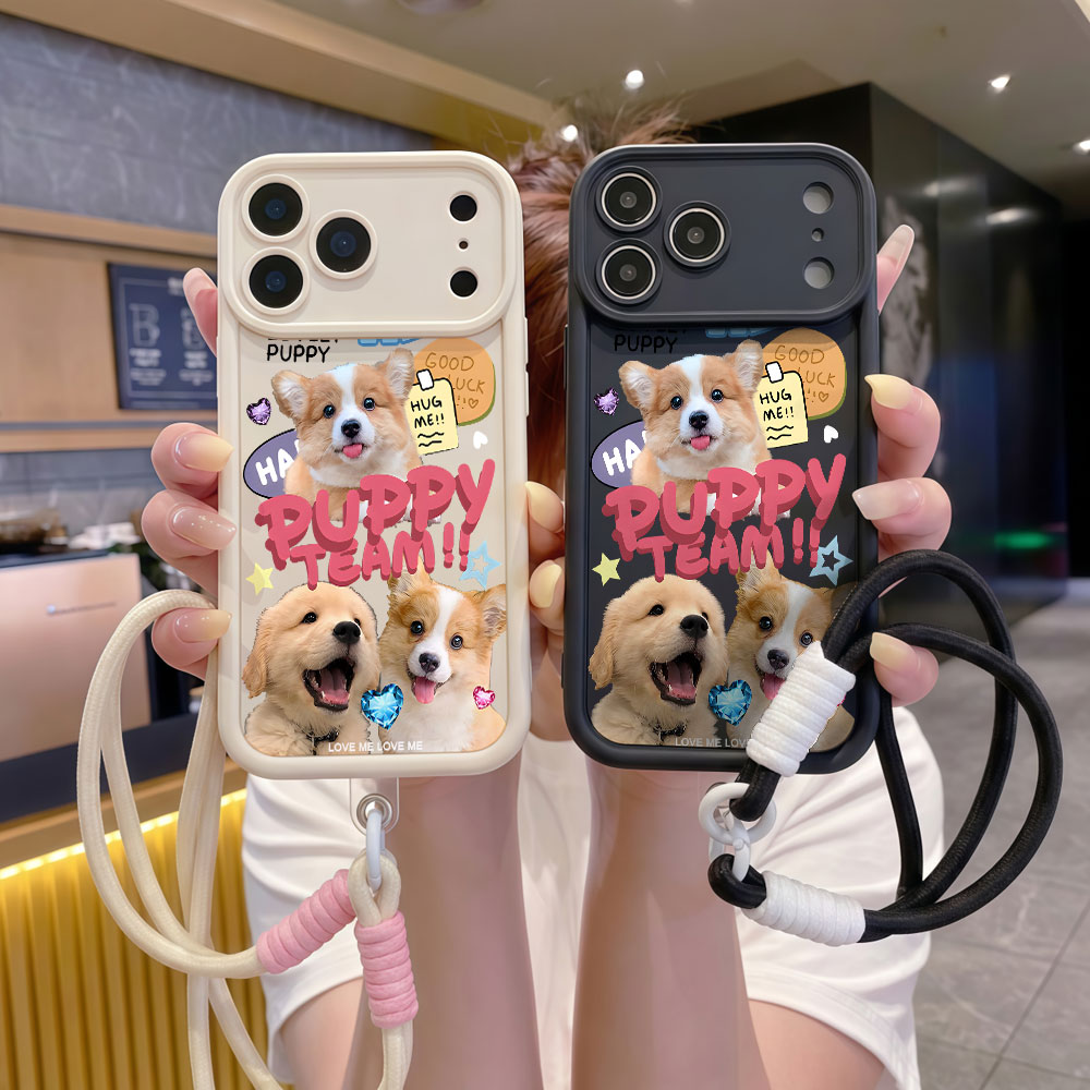 Miękkie etui na telefon z smyc – Cute Cartoon Wrist Strap Silicone Case recenzja i cena