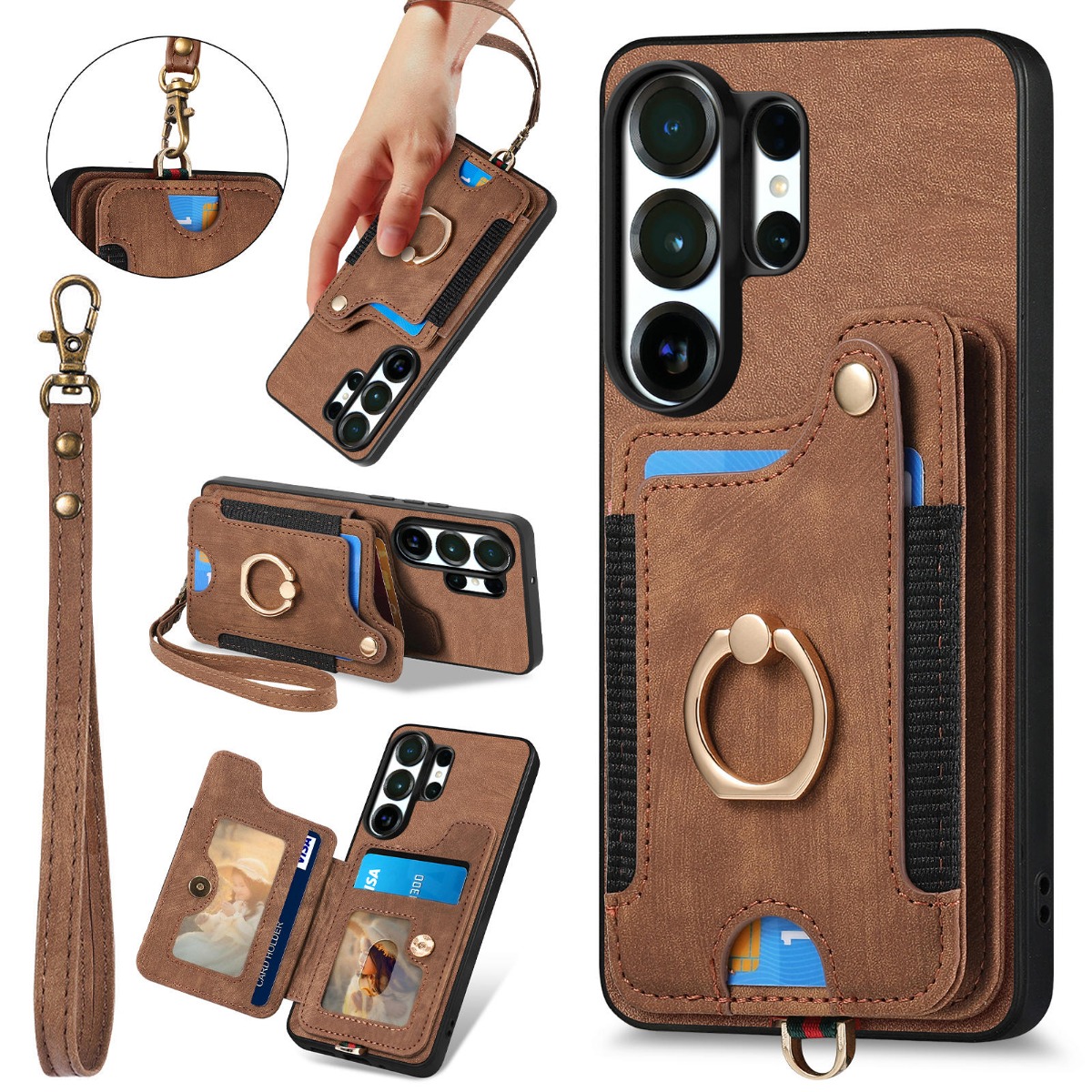 Etui na telefon Samsung S26 Ul – Leather Wallet Card Holder Phone Cover recenzja i cena