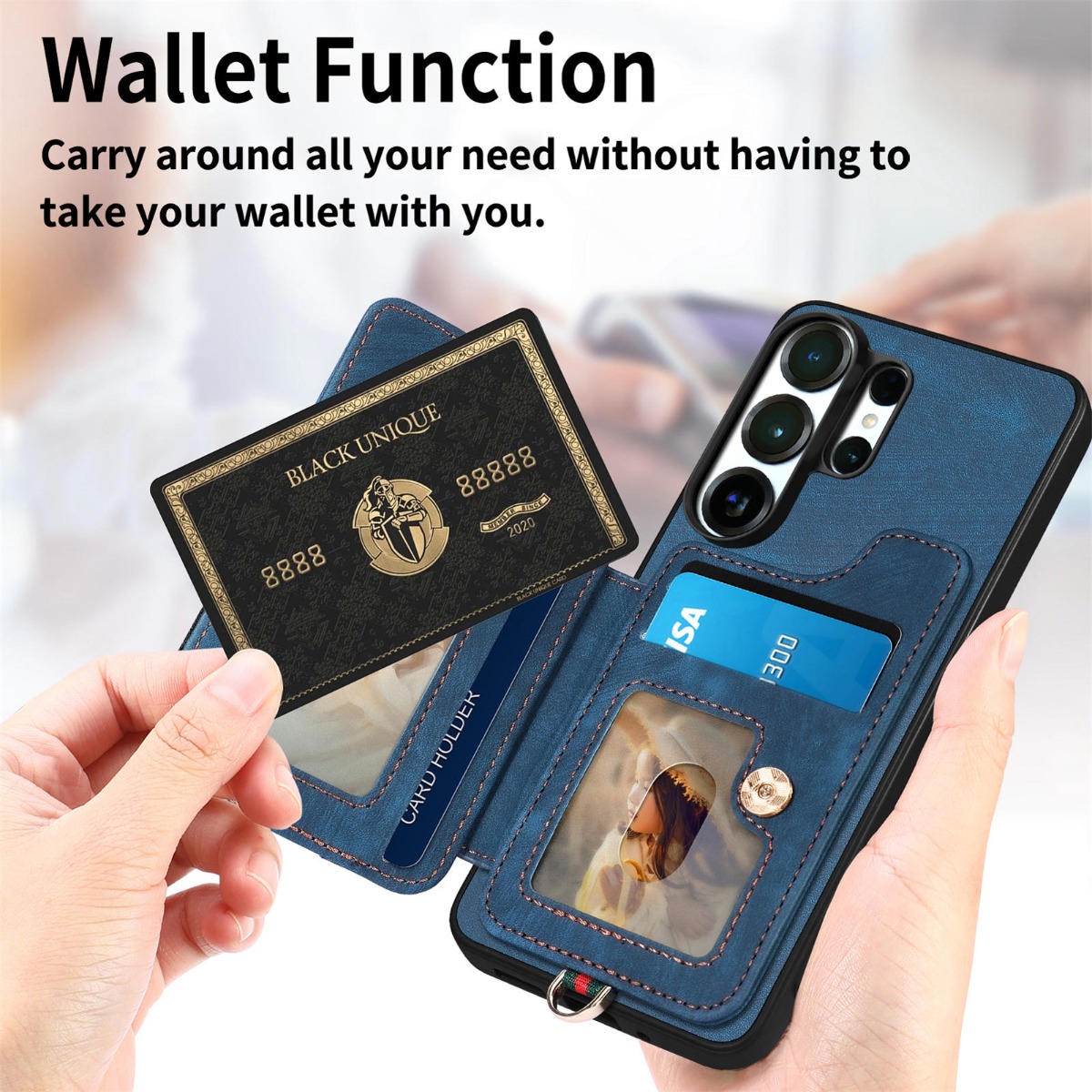 Etui na telefon Samsung S26 Ul – Leather Wallet Card Holder Phone Cover recenzja i cena