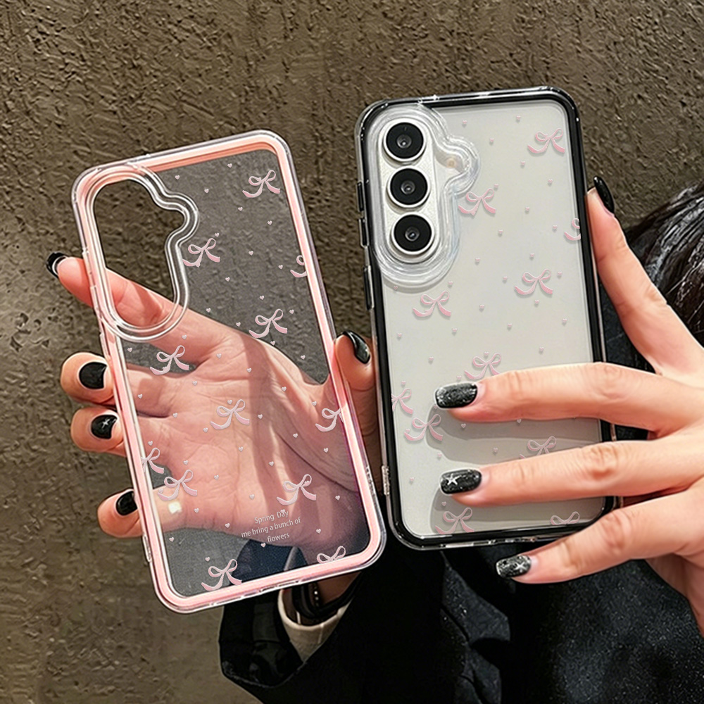 Urocze różowe etui na telefon  – Clear Shockproof Bumper Case recenzja i cena