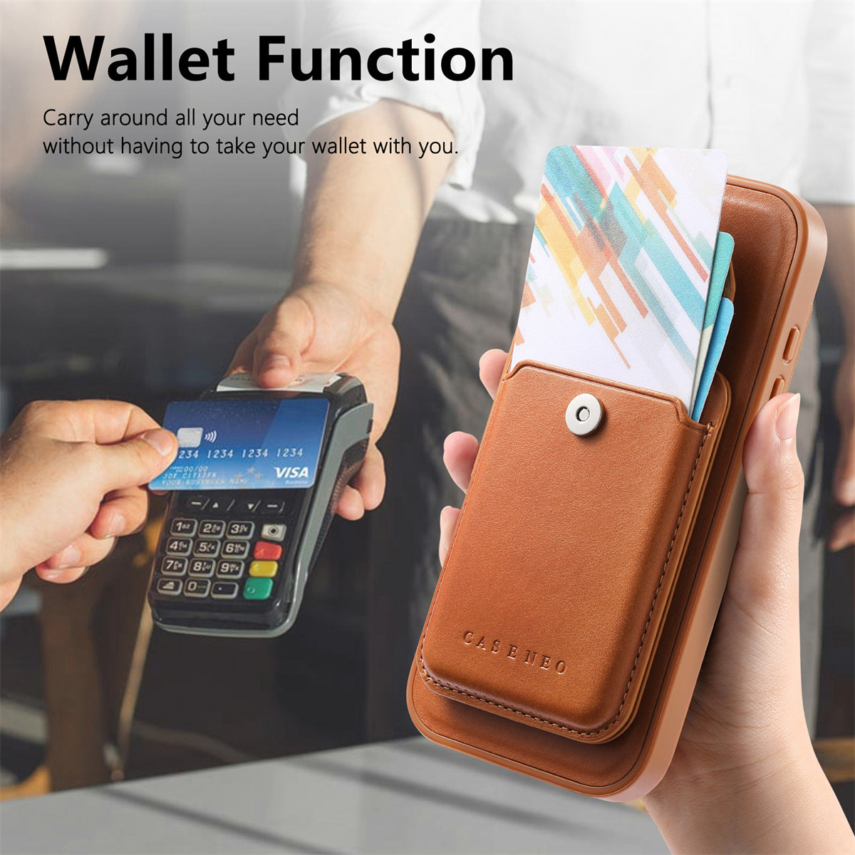 Odpinane, magnetyczne etui 2 w – Leather Wallet Card Holder Phone Cover recenzja i cena