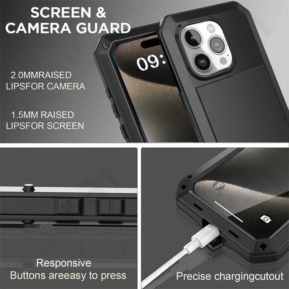 Etui na iPhone'a 16 15 14 13 1 – Heavy Duty 360 Full Body Protective Case recenzja i cena