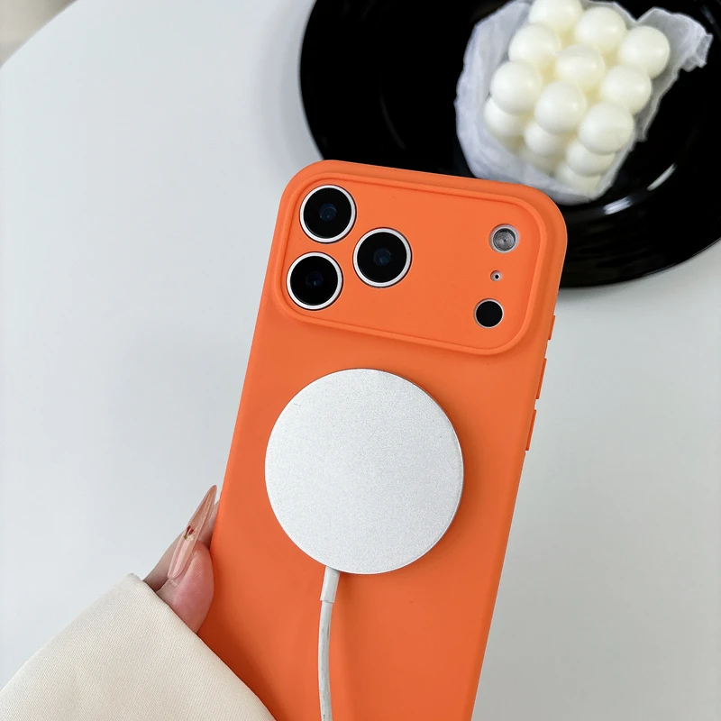 Solidny, jednolity kolor, ofic – Liquid Silicone Magnetic Phone Case recenzja i cena