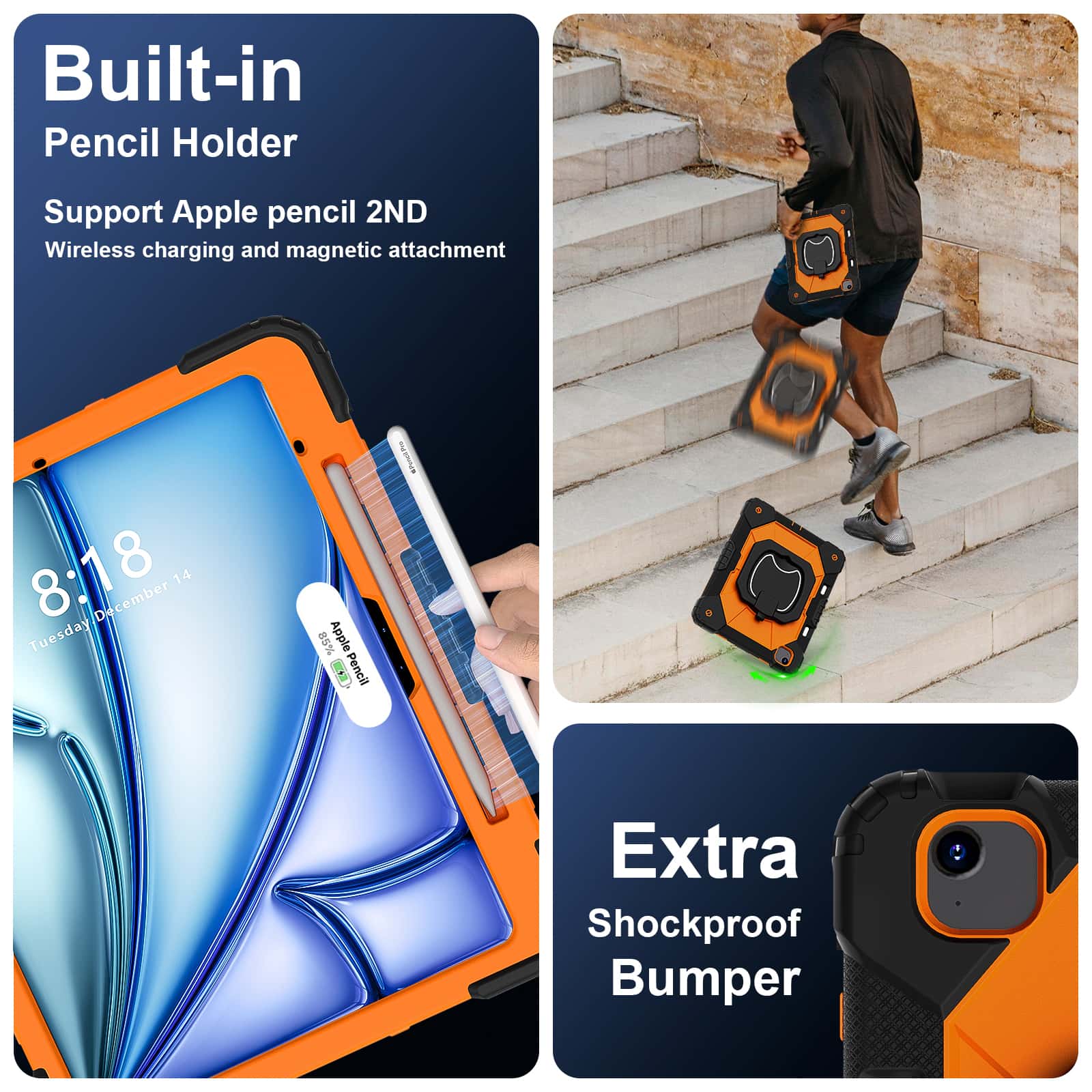 Etui na iPad Pro 13 M5 Air 13  – Heavy Duty 360 Full Body Protective Case recenzja i cena